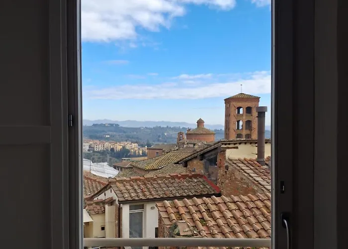 Dimora Con Finestra Sui Tetti Di Σιένα